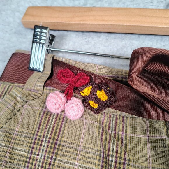 American Eagle Outfitters Skirt Women's 0 Tan Academia Y2K Retro Vintage NWT - Picture 7 of 13